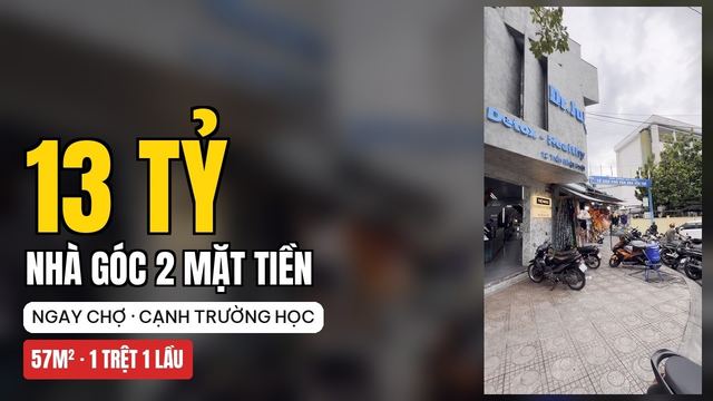 Nhà góc 2 mặt tiền ngay chợ, cạnh trường học Nha Trang — Nha Trang