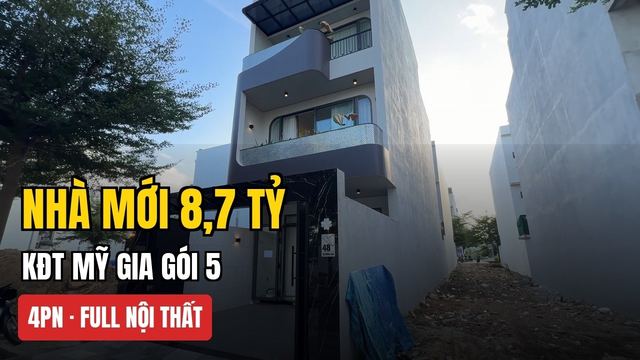 Nhà mới 3 tầng full nội thất Mỹ Gia — Nha Trang